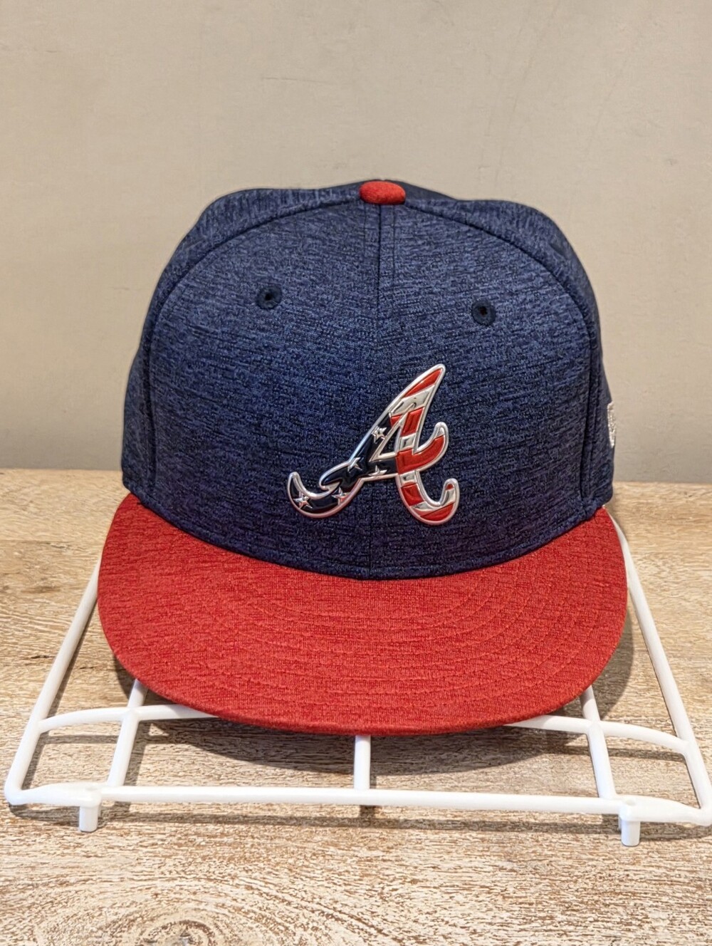 New Era Atlanta Braves USA Independence Day Performance Fitted Hat - Size 7 3/4